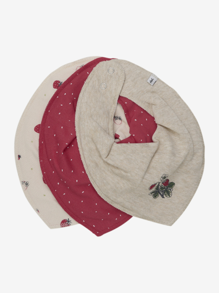 Hovedbilde Pippi Bandana Bib 3 pk 6526 - True Red 410