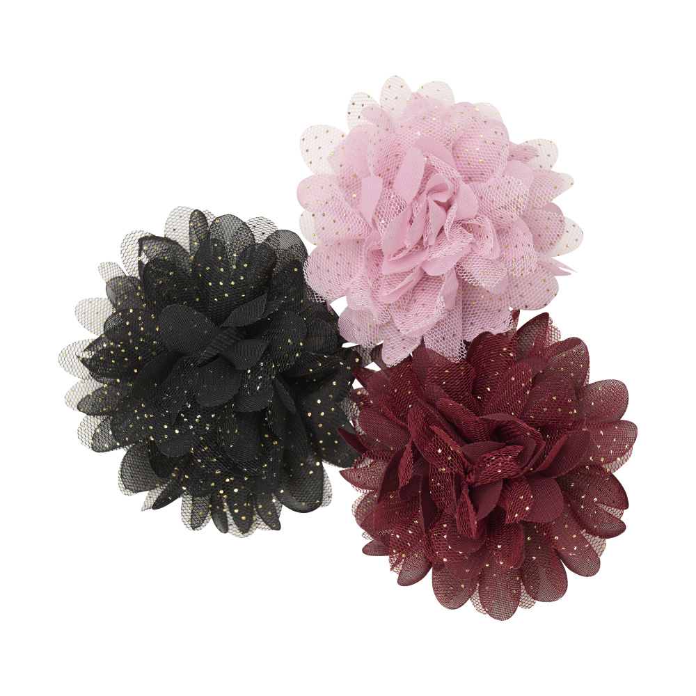 Hovedbilde CREAMIE Flowerpins 3pk 822757 - black 1997