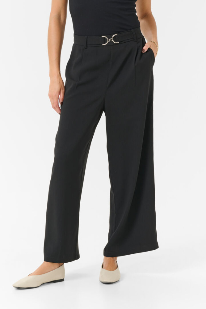 Bilde av Kaffe KAillis Cropped Pants 10510051 - Black Deep 100121