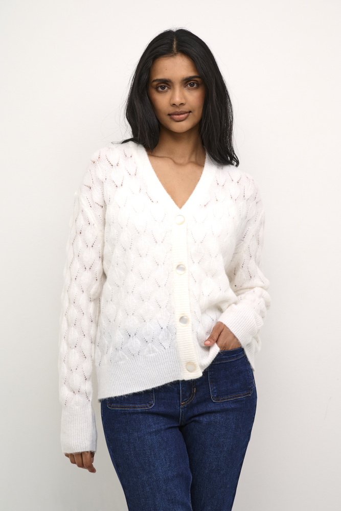 Hovedbilde KAMalene Cardigan 10508764 - Chalk Melange 1106021