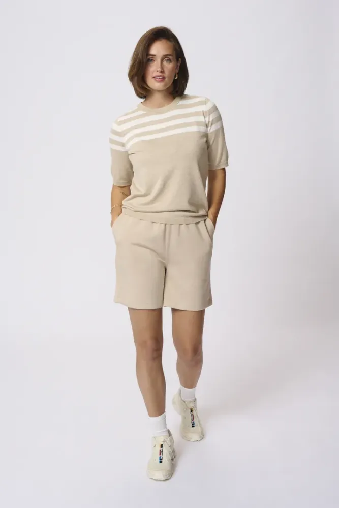 Bilde av KALizza O-neck Pullover 10508410 - Feather Gray/Chalk 107602