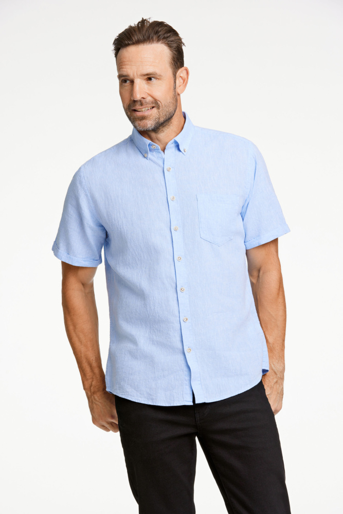 Hovedbilde JACK`S Cotton/linen Shirt 3-210075 - Sky Blue