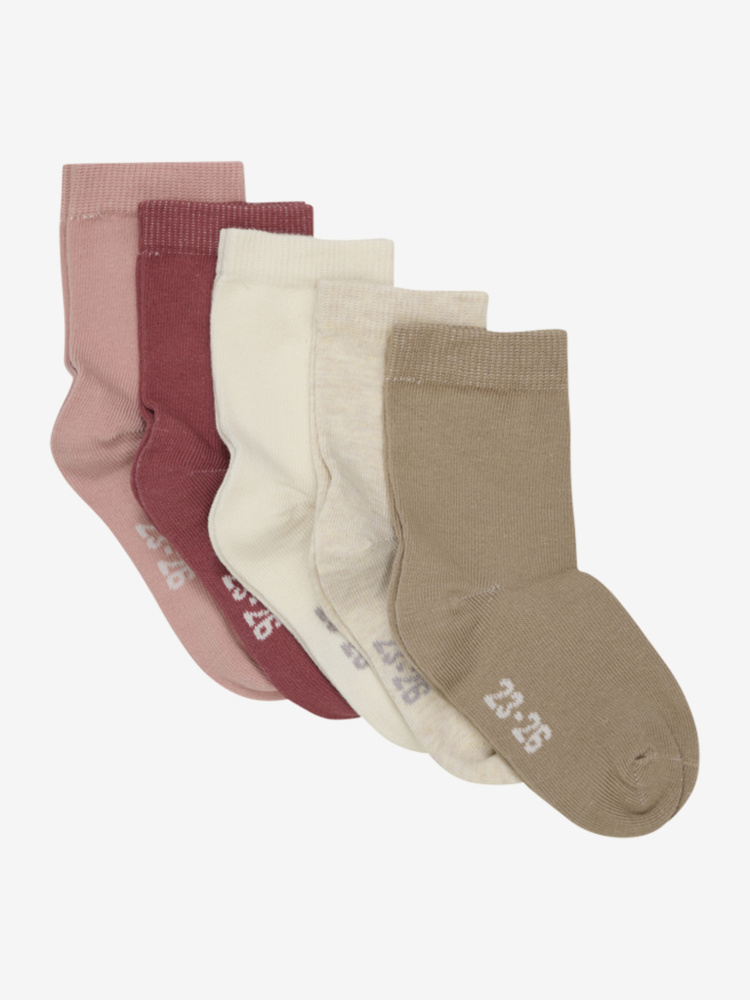 Hovedbilde MINYMO 5pk Basic Sokker - Rose Mix 5270 (5247)