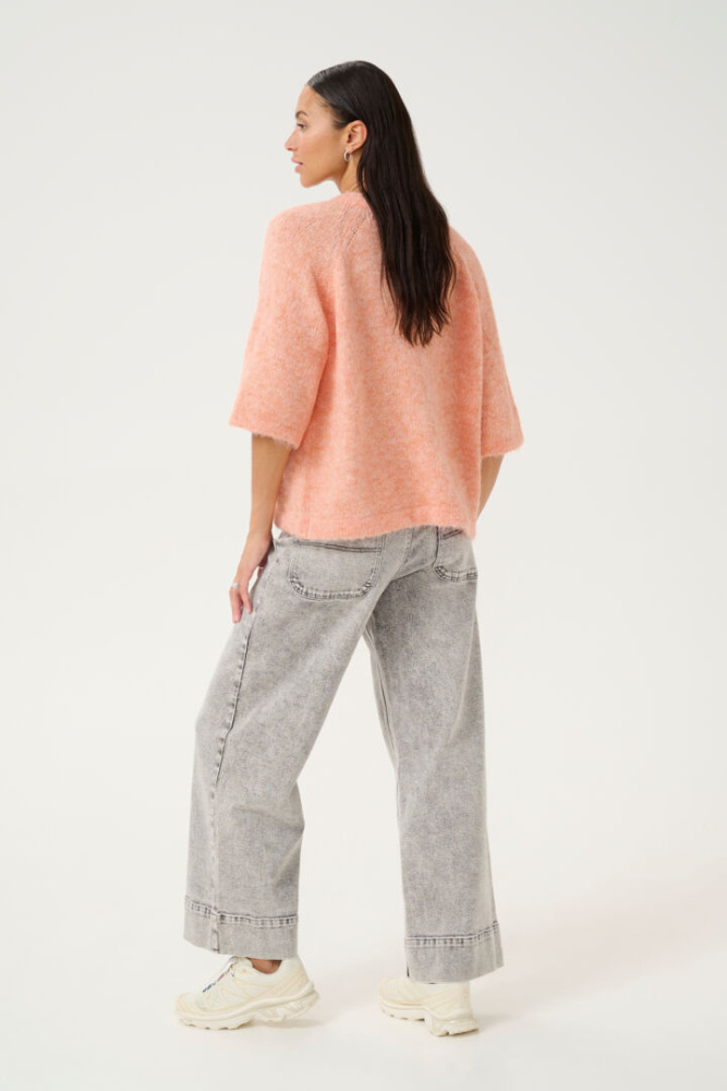 Hovedbilde KAEmilie V-neck Pullover 10509767 - Peach Nectar 141228