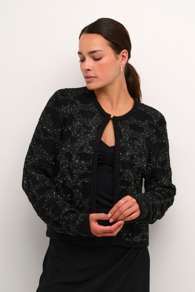 Hovedbilde KAmirana Cardigan KAFFE 10509342 - Black Deep