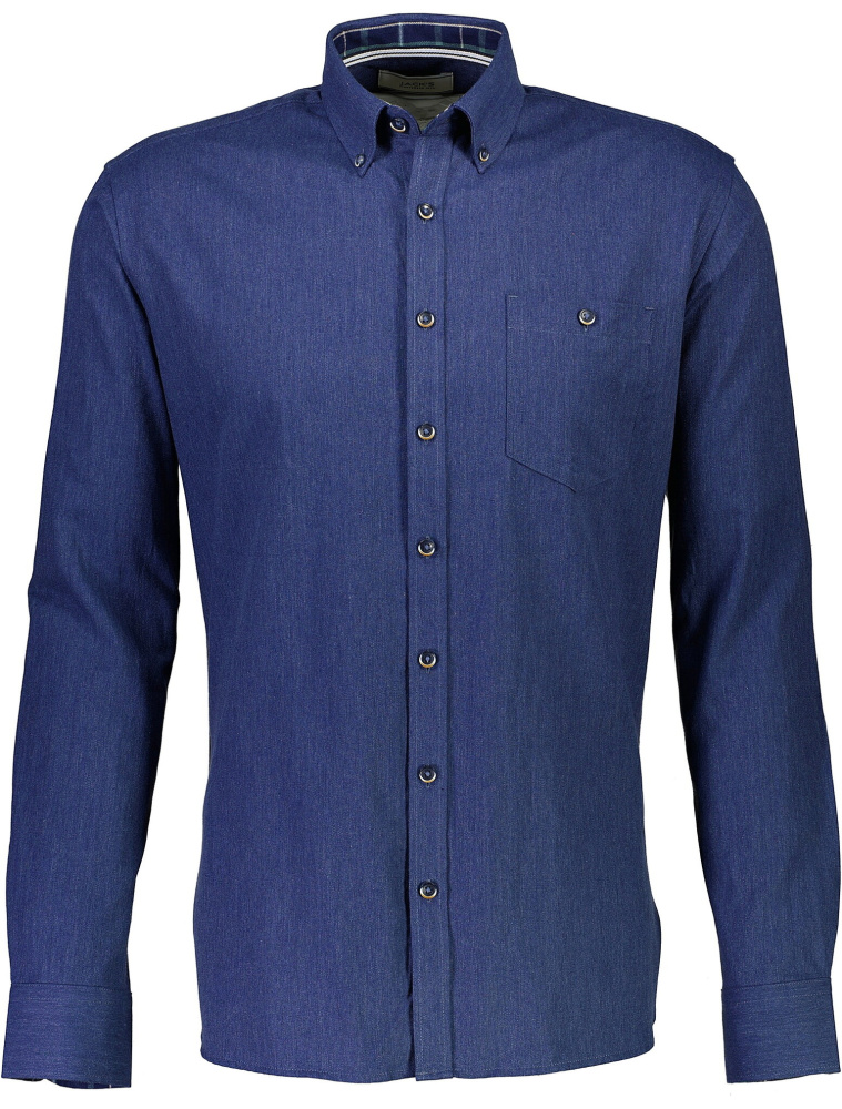 Hovedbilde Jack`s Brushed Flannel Shirt 3-210082 - Navy Melange