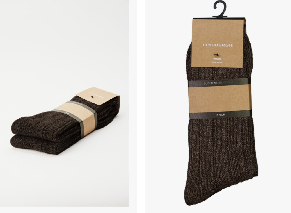 Hovedbilde 2 pk rag ull sokker