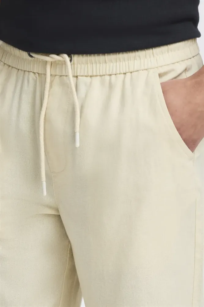 Bilde av BHBAY Linen Pants 20718408 - Bleached Sand 131008