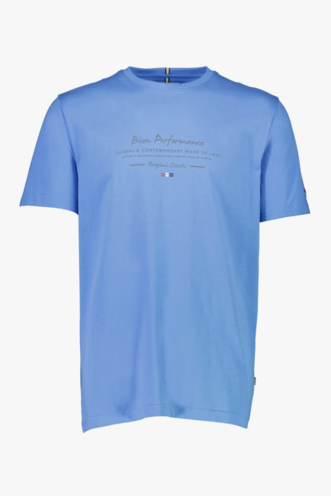 Hovedbilde Bison O-neck Tee 80-400130 - Clear Blue