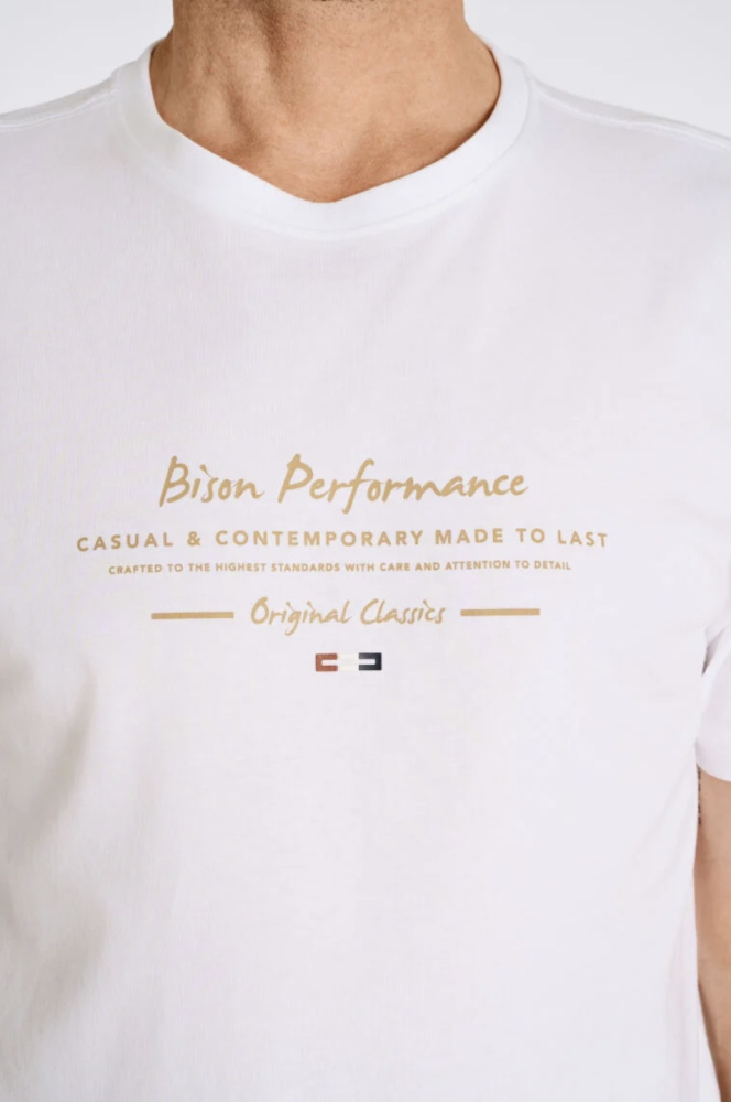 Hovedbilde Bison O-neck Tee 80-400130 - White