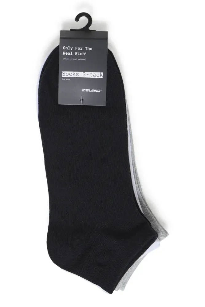 Hovedbilde Blend Ankelsokker 3 pk 20720705 - Mixed Colours