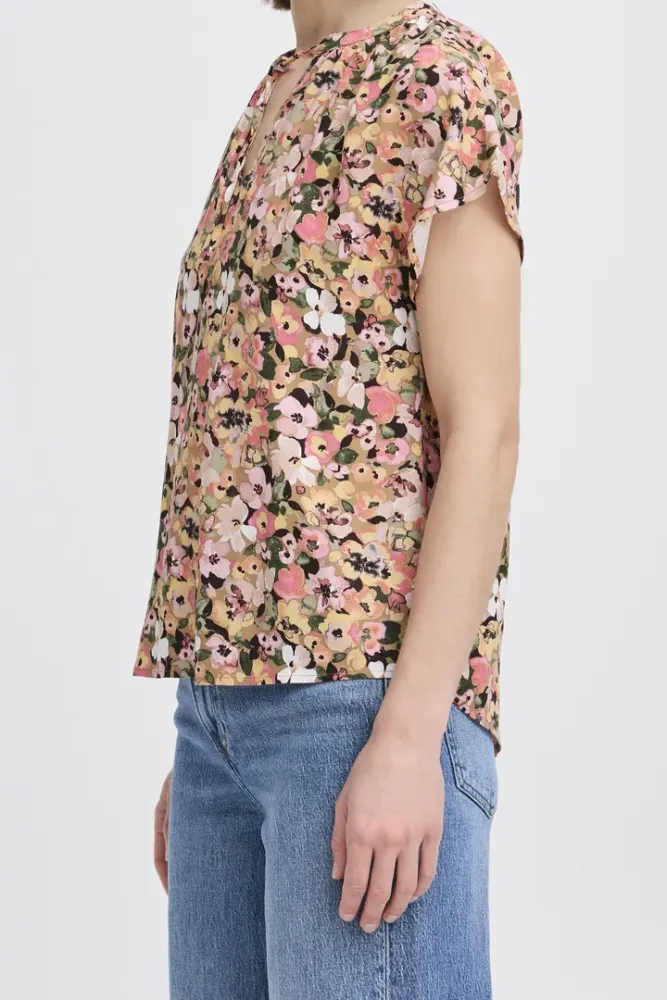 Hovedbilde Bymmjoella Vneck top 20814523 - Coral Blush Flower 204525