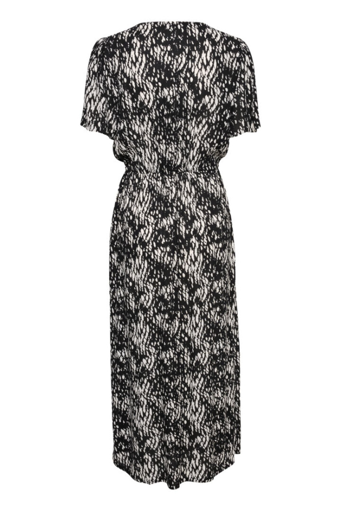 Hovedbilde Kaffe KAamber Long Dress -10508624 -Black/ White Grap -105799