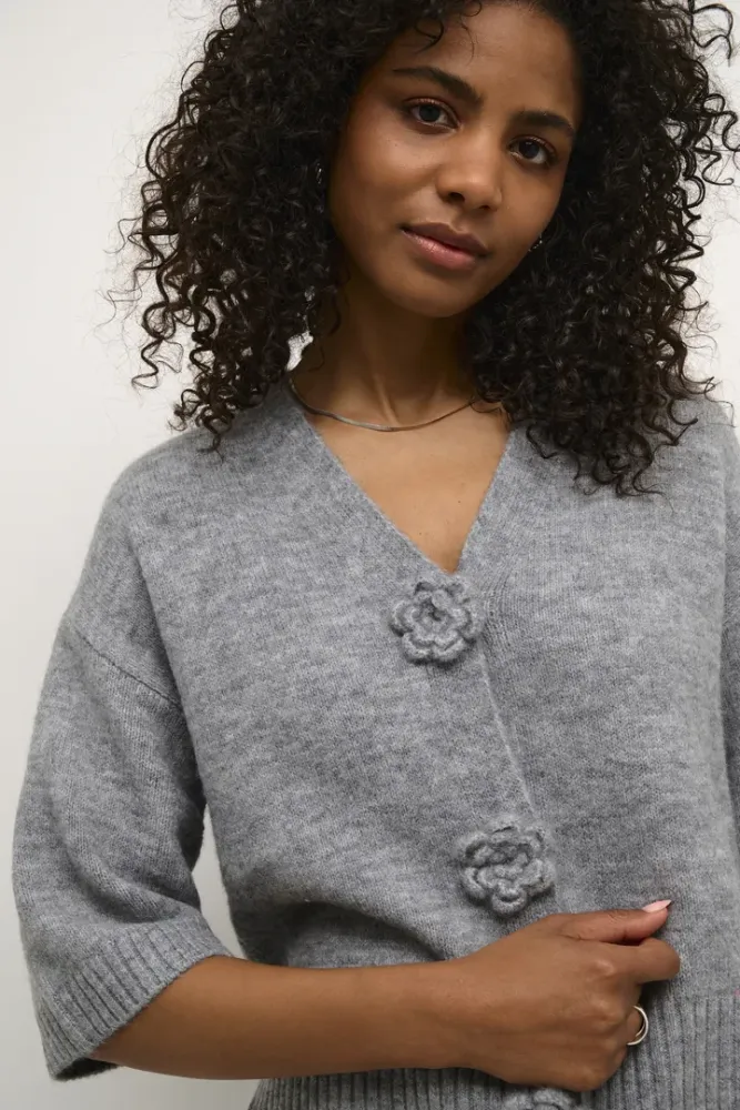 Hovedbilde KARosie Knit Cardigan 10509480 - Grey Melange 100123