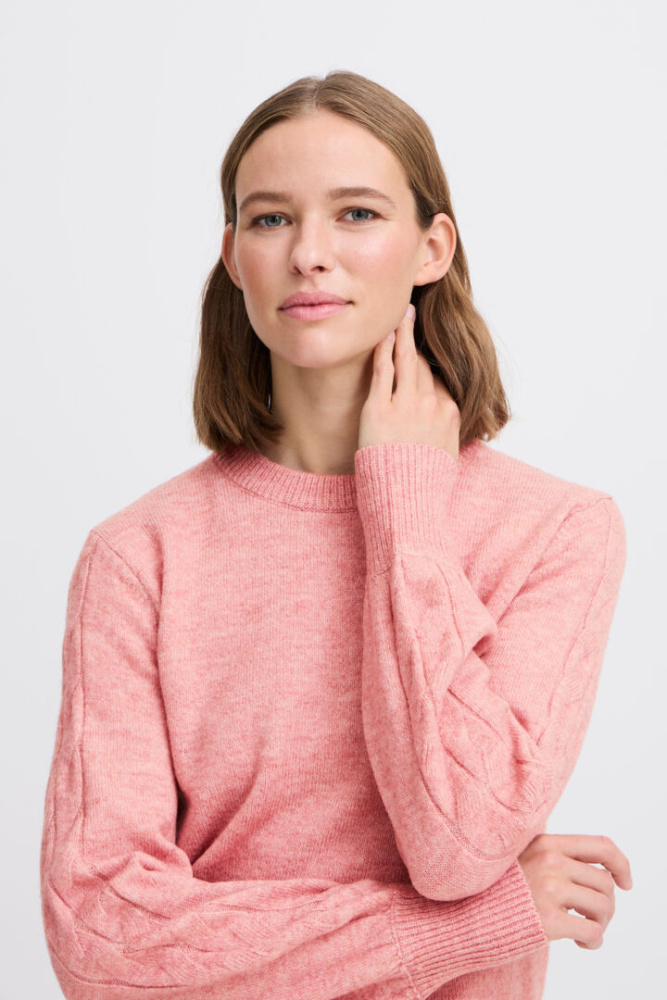 Hovedbilde BYOmuna Knit Jumper 20815919 - Zephyr Melange 1519061