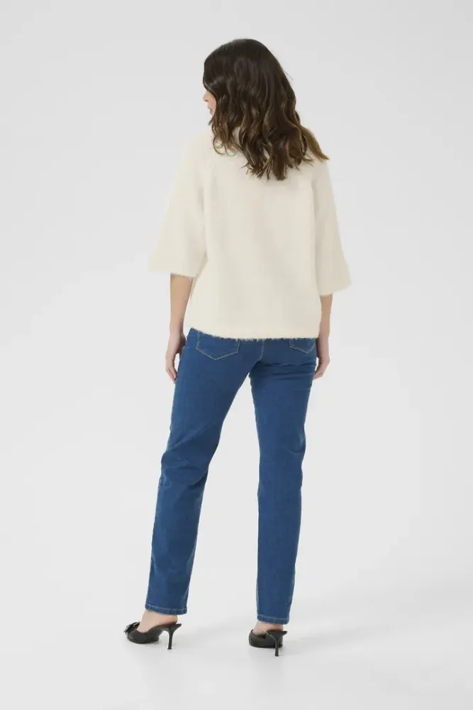 Hovedbilde KAEmilie V-neck Pullover 10509767 - Chalk 110602