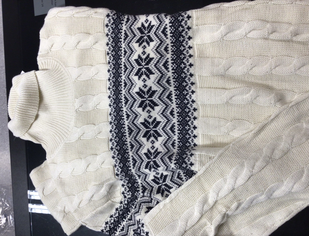 Hovedbilde Jacquard roll-neck 30-805056A - Ecru