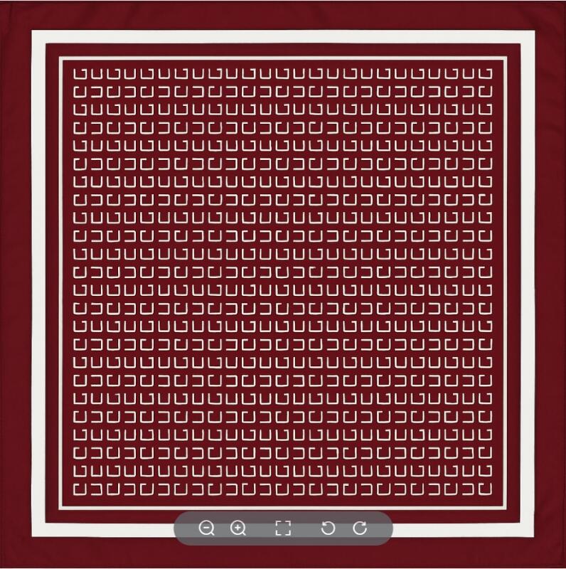 Hovedbilde Intex «Silkeskjerf» 780648 - 70x70 Vinrød