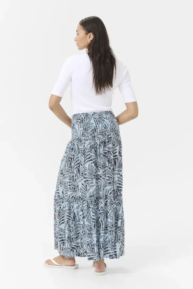 Hovedbilde Kaffe Maxi Smock Skirt 10508816 - Blue Leaf 107562