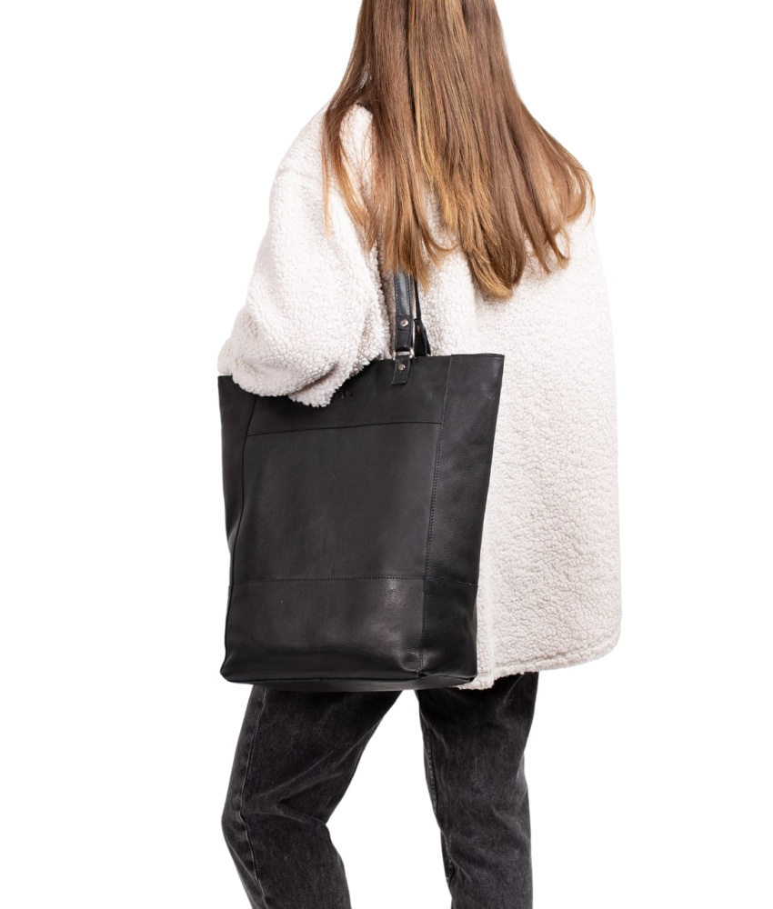 Hovedbilde Tiramisu Leather Tall Shopper Bag - BHCTM3552