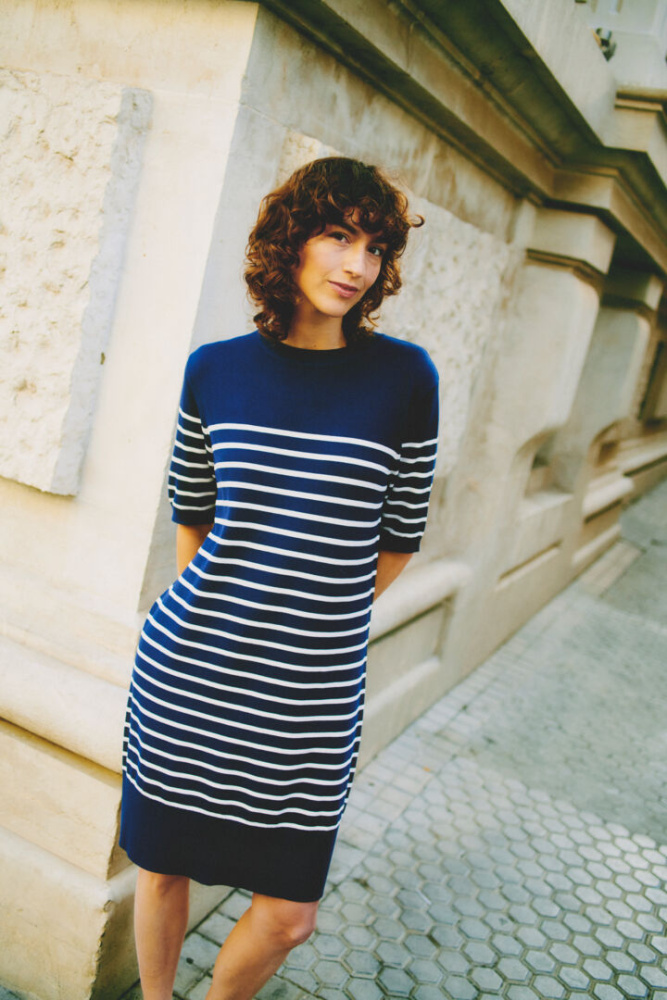 Hovedbilde BYMmorla Dress 20816301 - Medieval Blue Striped 203993