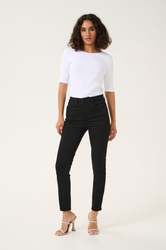 Hovedbilde KADima HW Slim Jeans 10509430 - Black Deep 100121