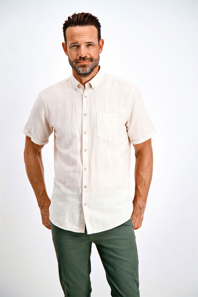 Hovedbilde JACK`S Cotton/linen Shirt 3-210075 - White