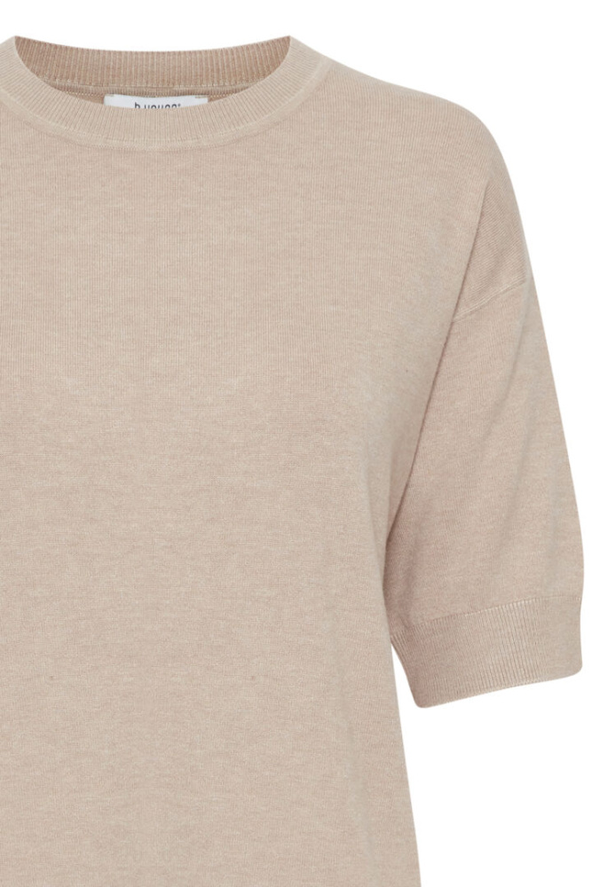 Hovedbilde BYMmorla Knit T-shirt 20814397 - Humus Melange 1513041