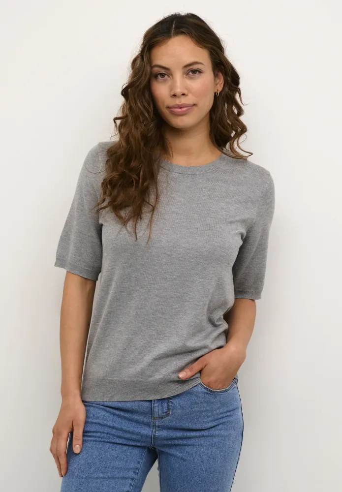 Hovedbilde KALizza O-neck Pullover 10508445 - Grey Melange 100123