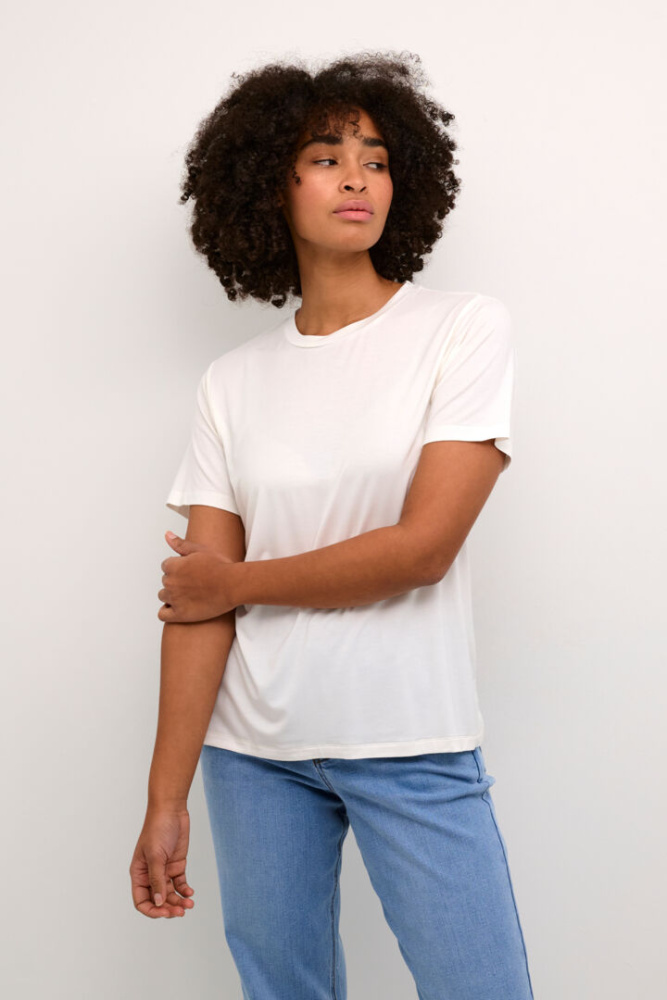 Hovedbilde KAFrida O-neck Tee 10508580 - Chalk 110602