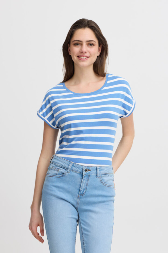 Bilde av ByPamila Oneck T-shirt 20809561 -  Riverside Mix 203988