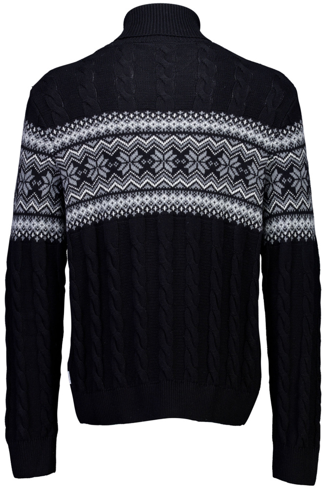 Hovedbilde Jacquard roll-neck 30-805056A - black