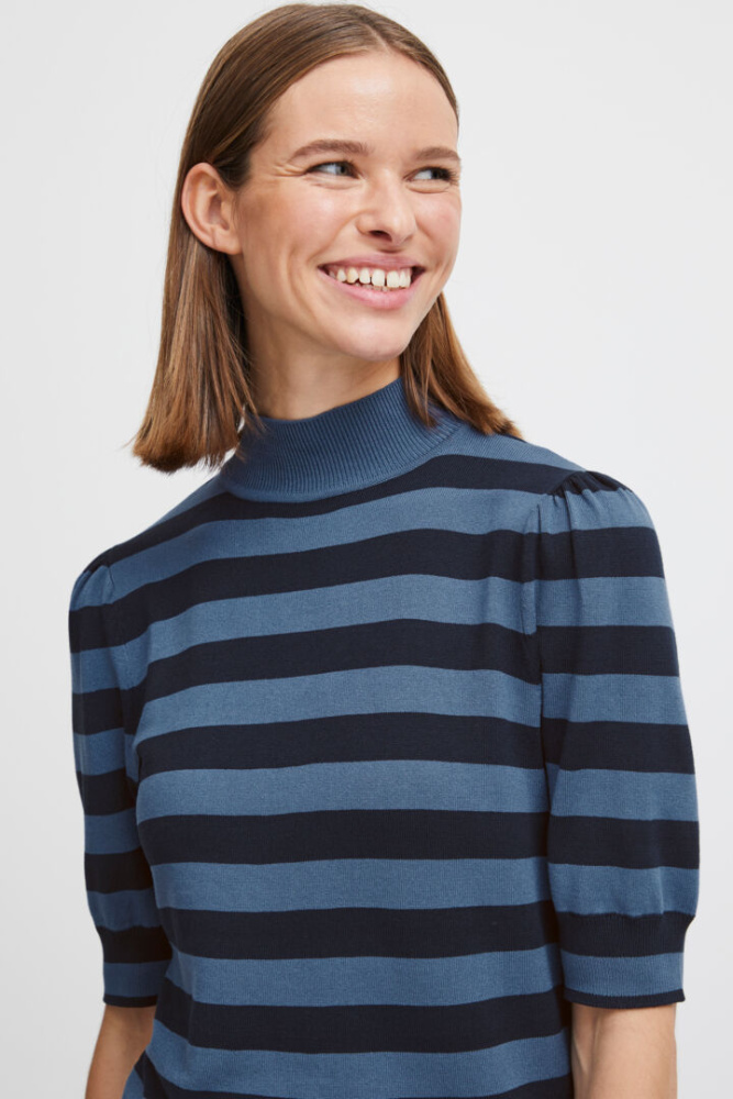 Hovedbilde BYMmorla Puff Sleve 20815299 - Blue Horizon Striped 203287