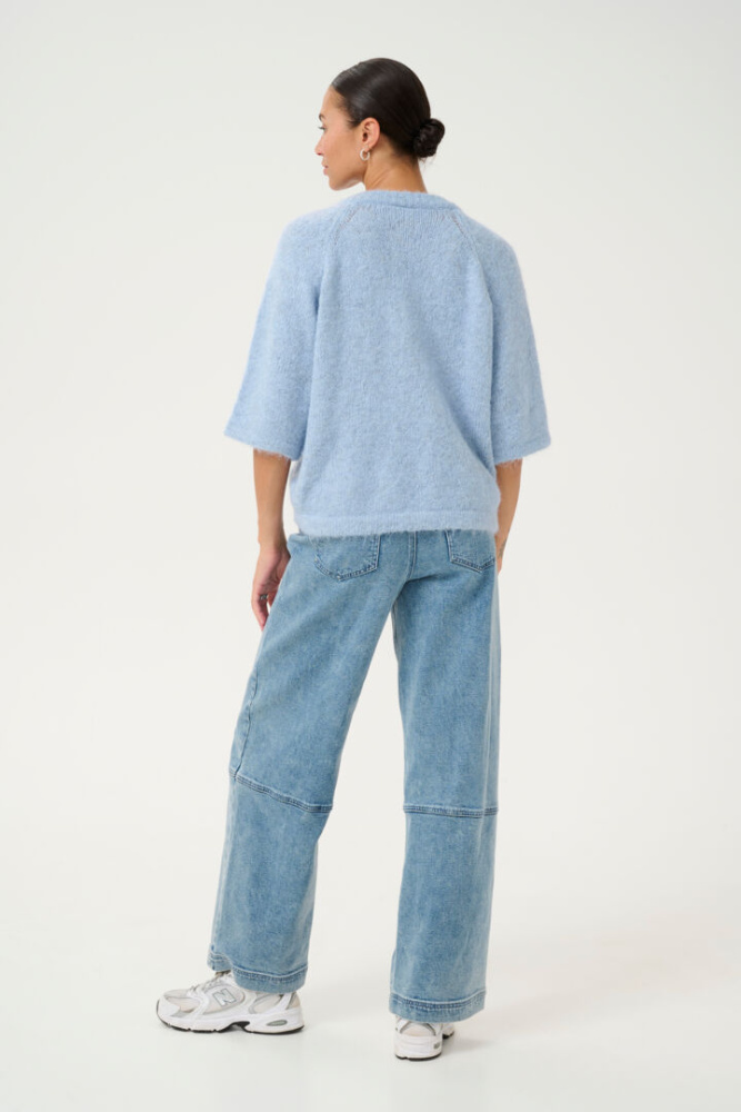 Hovedbilde KAEmilie V-neck Pullover 10509767 - Soft Chambray 164016