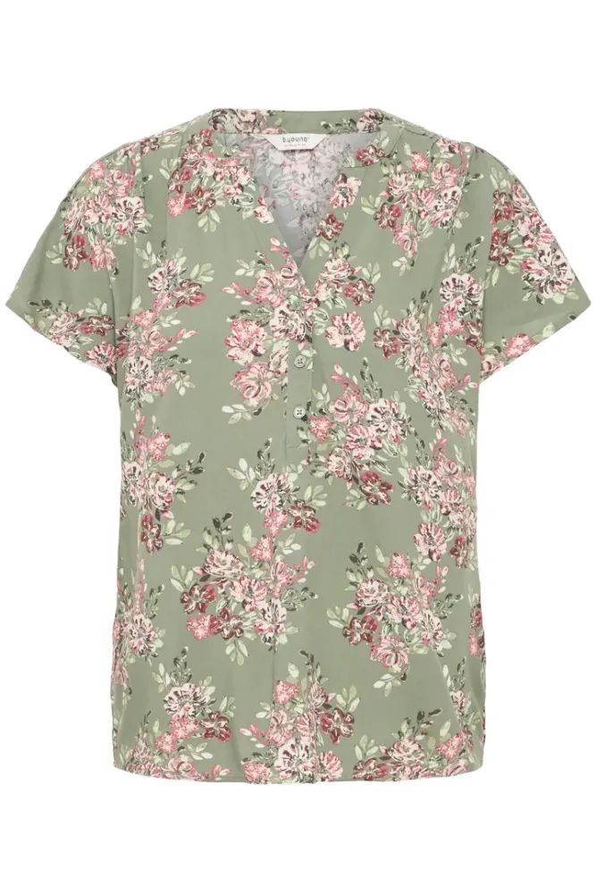 Hovedbilde BYMmjoella V-neck Top 20816529 - Sea Spray Bouque 204598