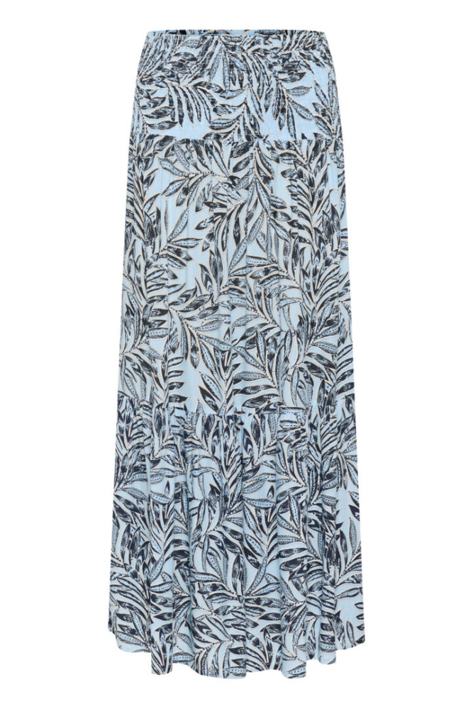 Hovedbilde Kaffe Maxi Smock Skirt 10508816 - Blue Leaf 107562