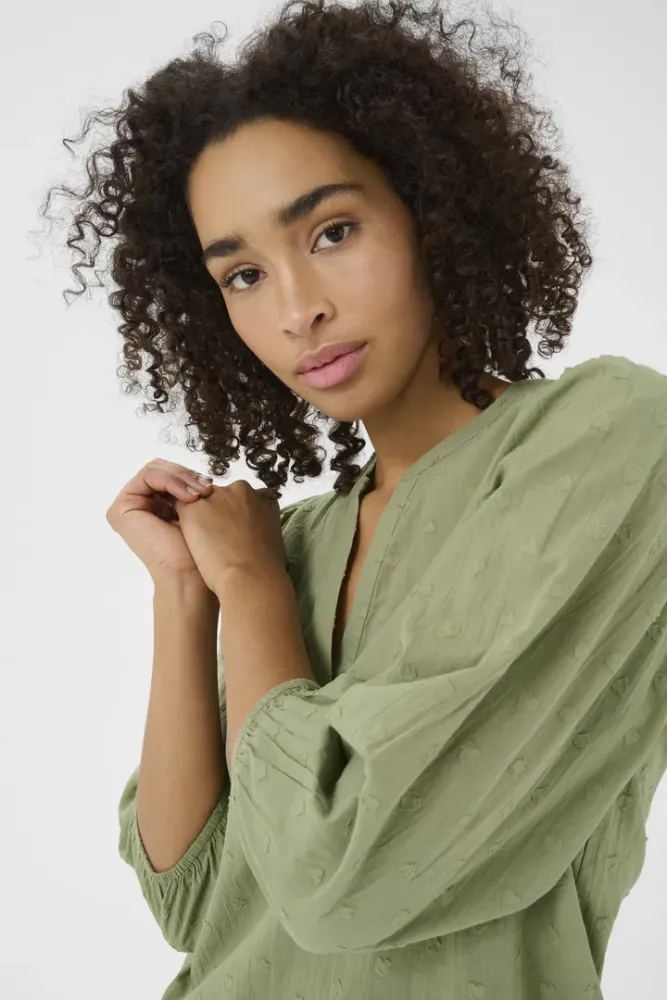 Hovedbilde KAJollia Blouse 10508453 - Oil Green 170115