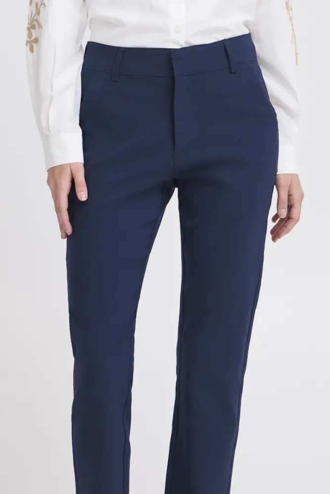 Hovedbilde BYDIXI Straight Pants 20816978 - Navy 194020