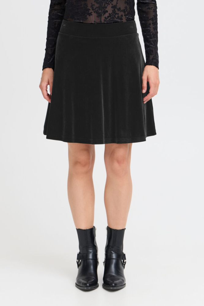 Hovedbilde BYPerlina Velour Skirt 20815934 - Black 200451