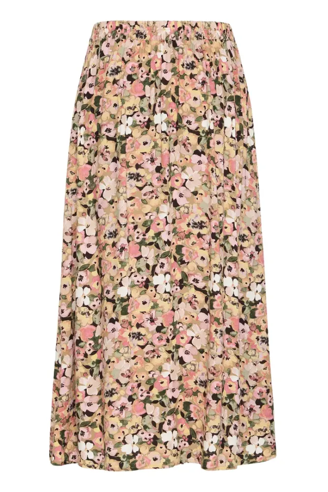 Hovedbilde BYMmjoella Midi Skirt 20816524 - Coral Blush Flower 204525