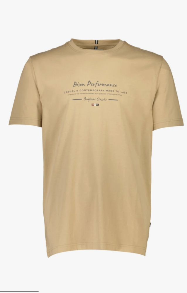 Hovedbilde Bison O-neck Tee 80-400130 - Sand