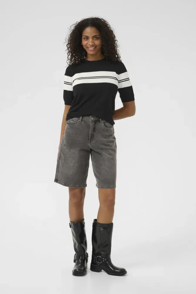 Hovedbilde KALizza O-neck Pullover 10508410 - Black/Chalk 107916