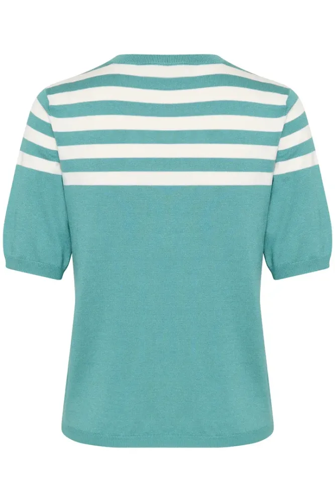 Bilde av KALizza O-neck Pullover 10508410 - Teal/Chalk 107661