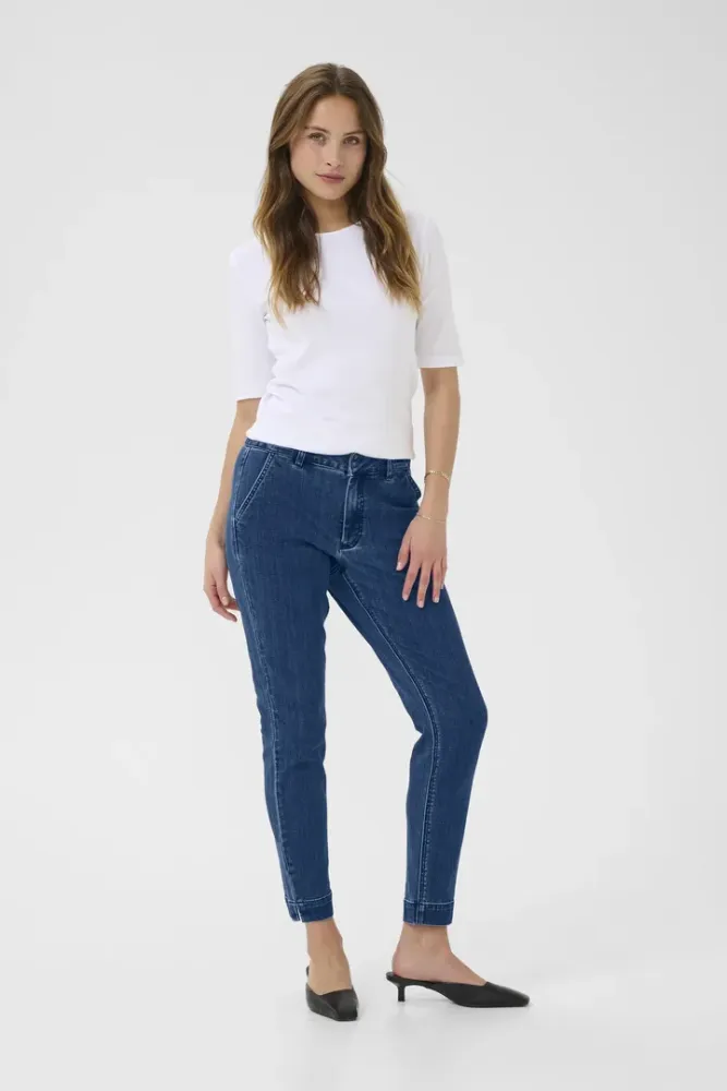 Hovedbilde Kalea jeans 7/8 10509347 - 102272 medium Blue denim