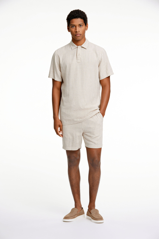 Hovedbilde LINDBERGH Cotton/Linen Shirt 30-203595 - Light Stone
