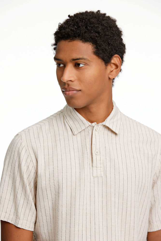 Hovedbilde LINDBERGH Cotton/Linen Shirt 30-203595 - Light Stone