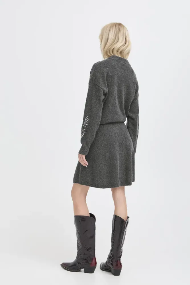 Hovedbilde BYMagge Knit Skirt 20818158 - Dark Grey 200456