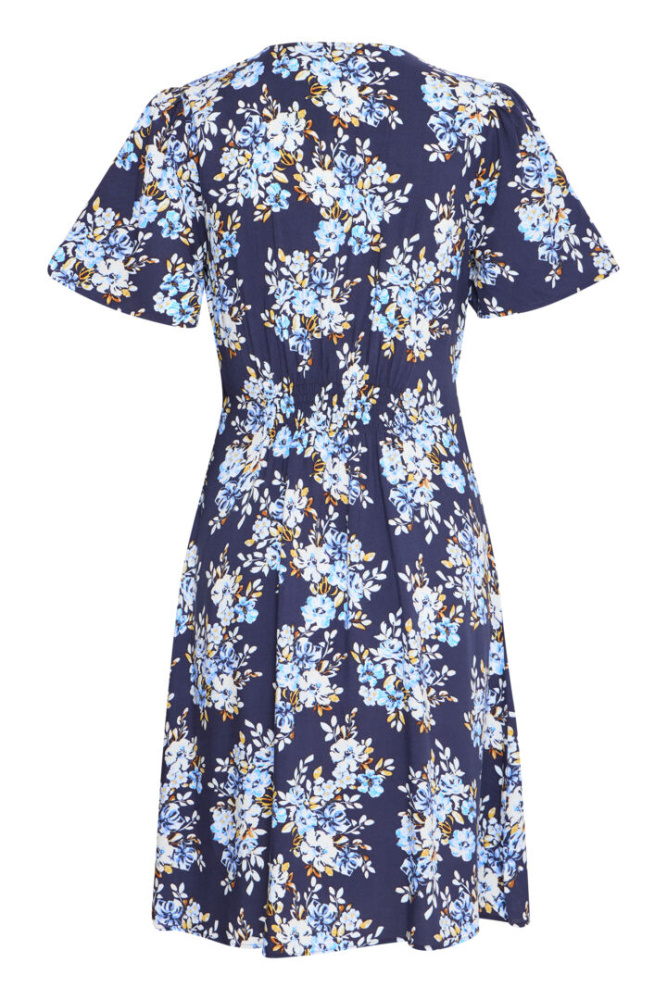 Hovedbilde BYMmjoella Short V-neck Dress 20814532 - Navy Bouquet 204600