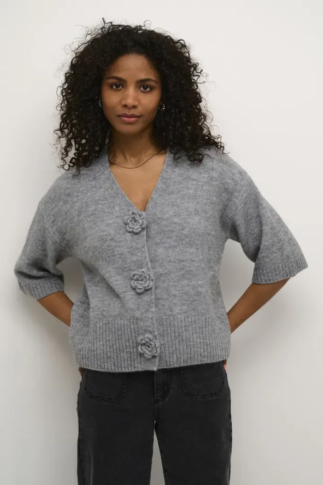 Hovedbilde KARosie Knit Cardigan 10509480 - Grey Melange 100123
