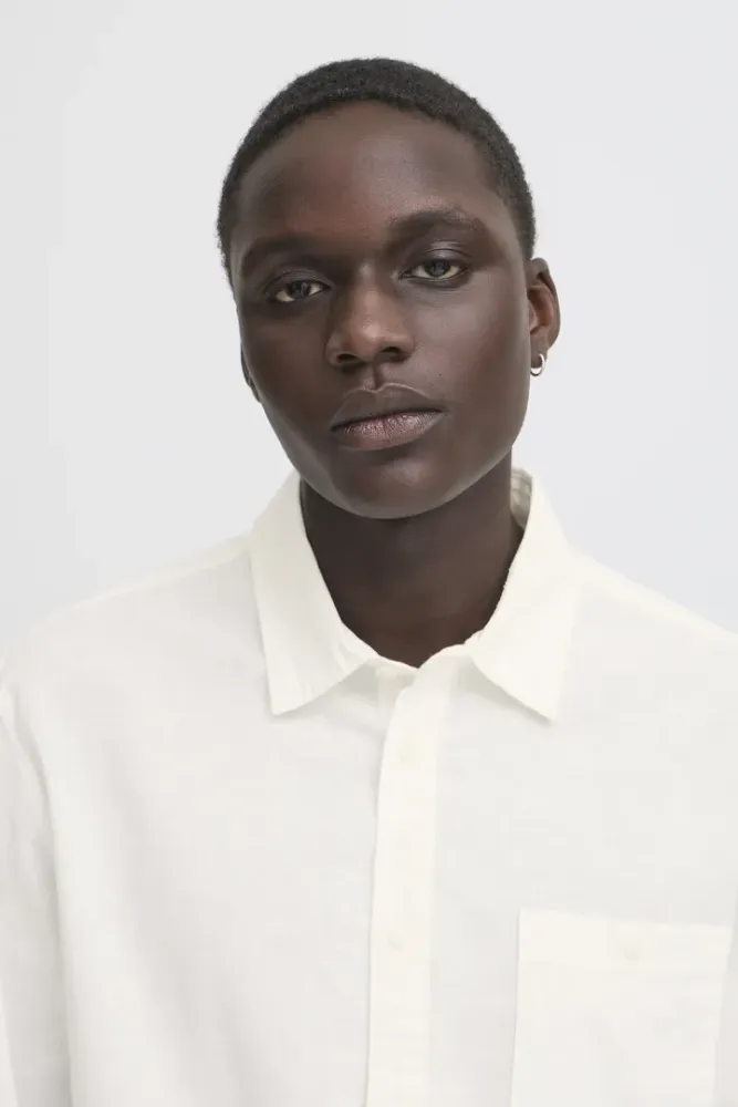 Bilde av BHBAY Linen Shirt 20718400 - Snow White 110602